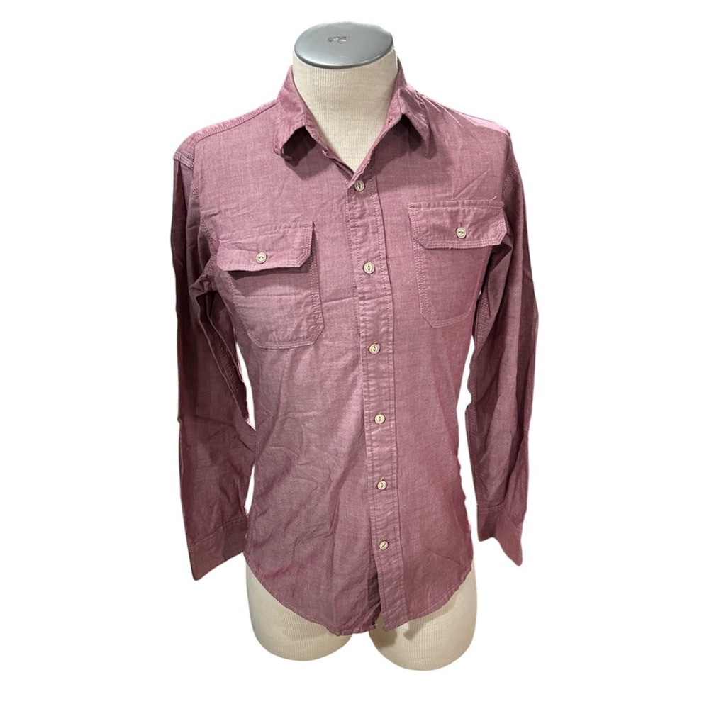 Wrangler mens shirt small Premium Long Sleeve Purple
